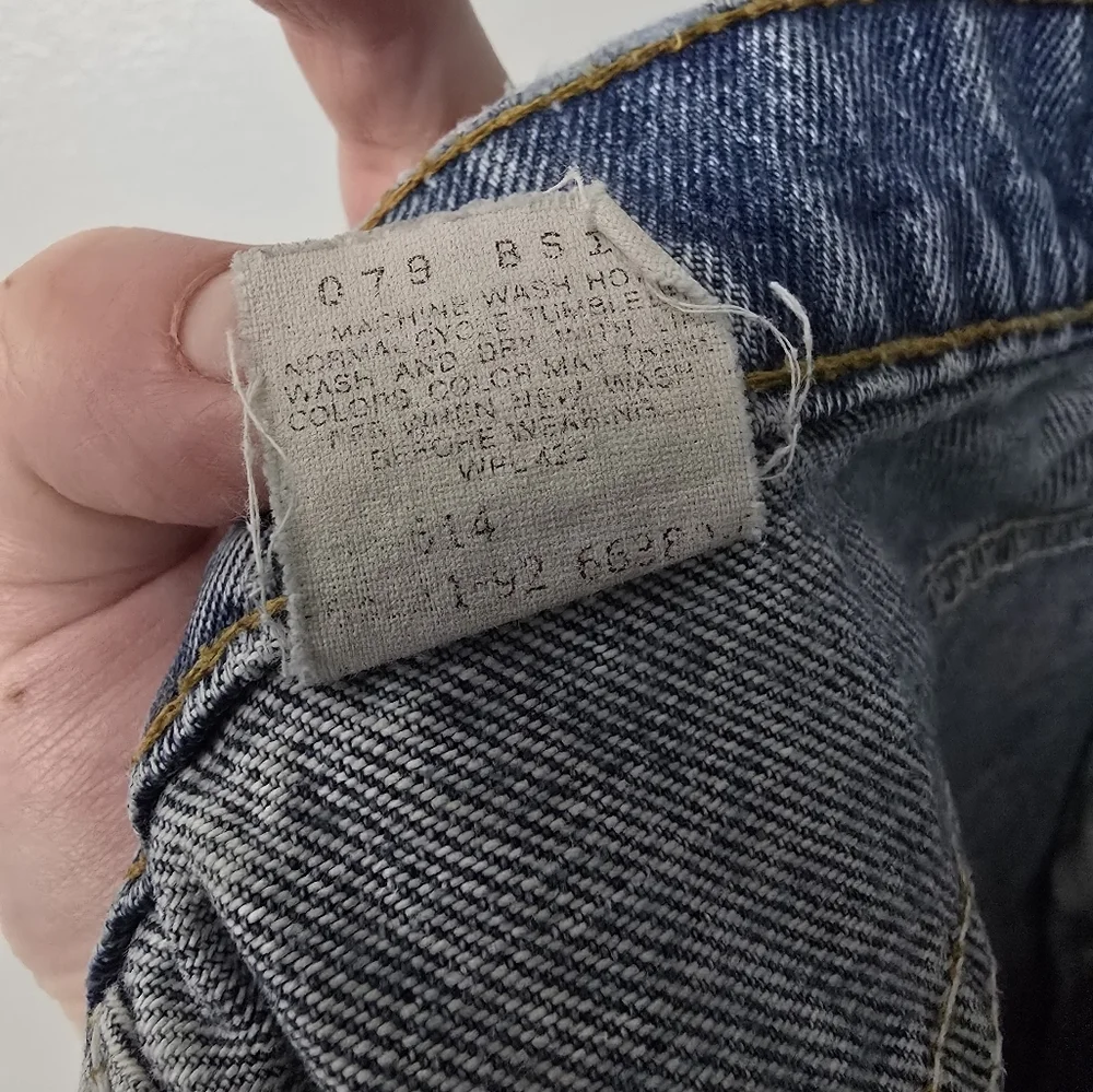 Levi's Distressed Blue Jeans